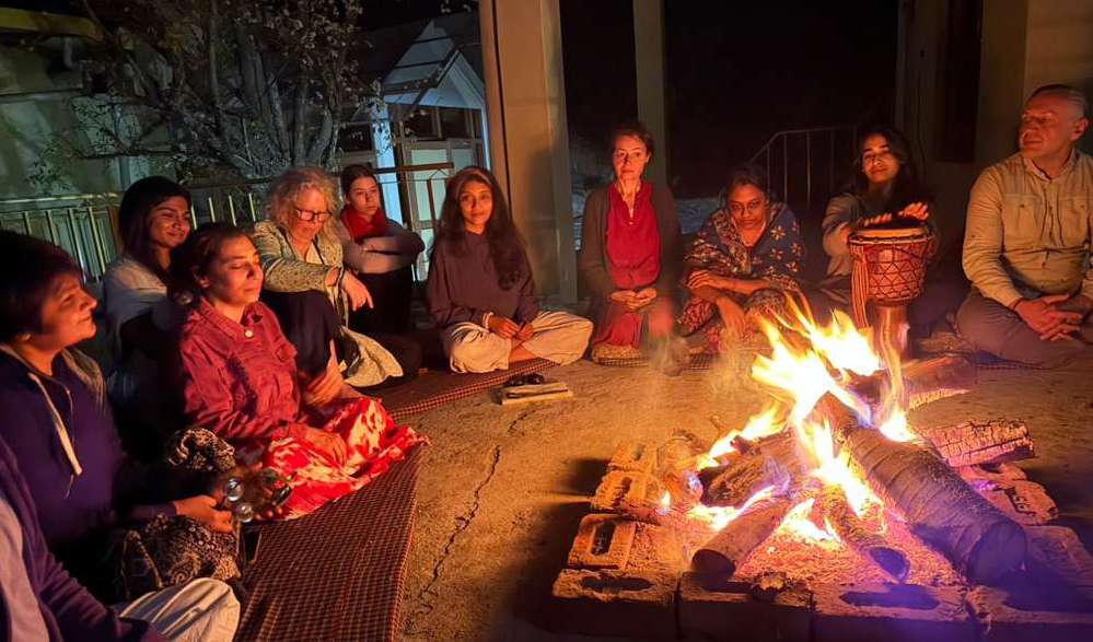 River boulders near the campus